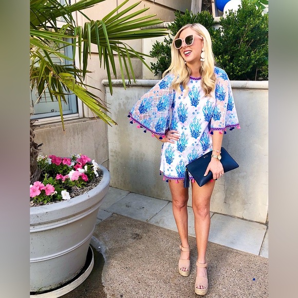 Lilly Pulitzer NWT Jackelin Romper Seaspray Off Shore Gorgeous Size 00,0 - Picture 10 of 13